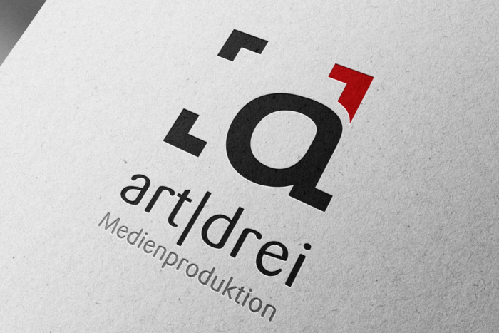 Logo mockup art drei