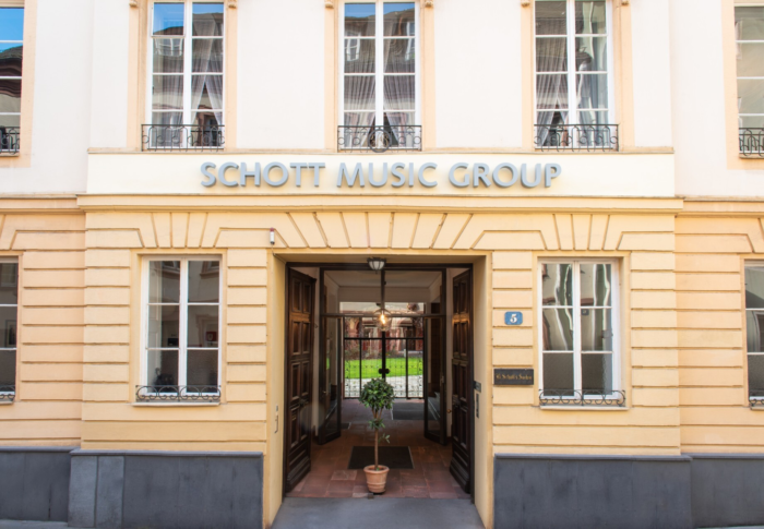 Schott Music Group Eingang neu